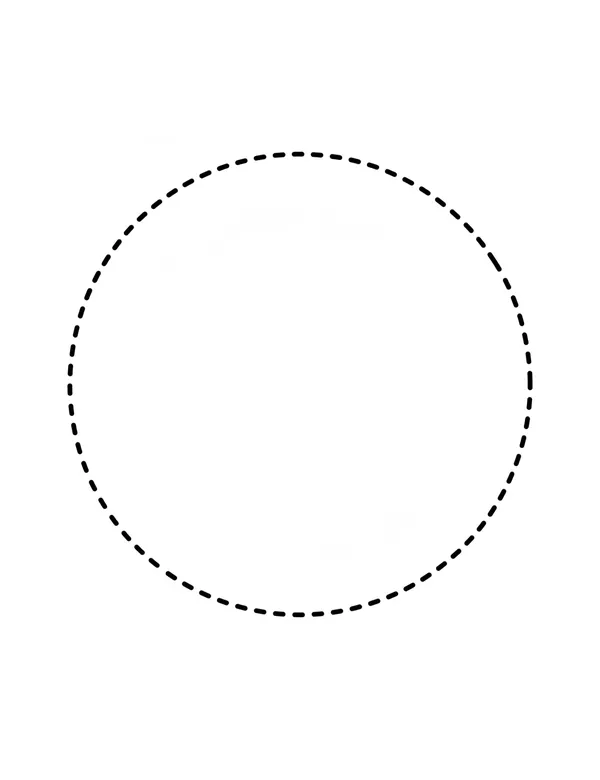 Circle tracing worksheet — free printable