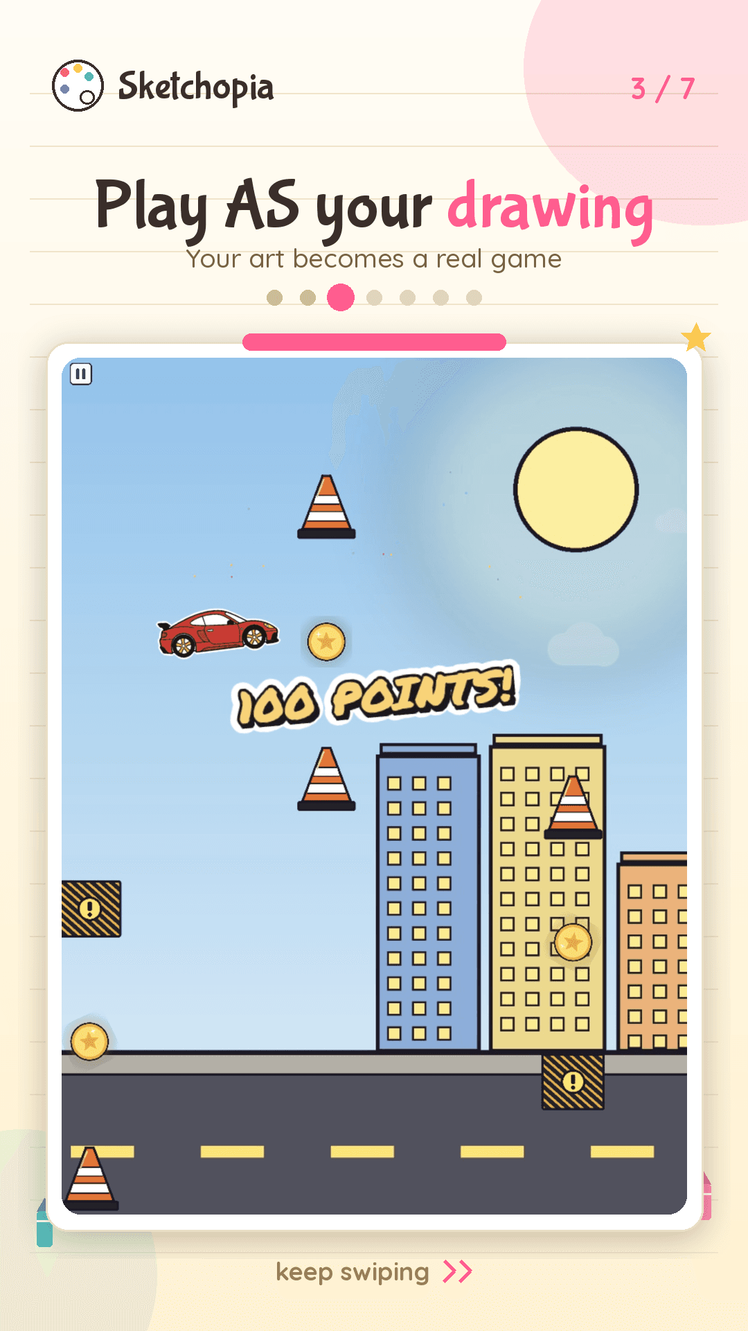 Sketchopia screenshot — Play as your own drawing