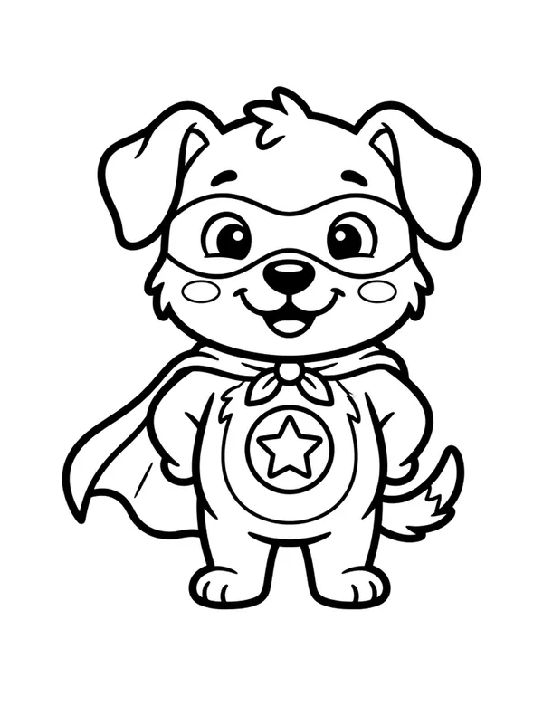 Free Superhero Coloring Pages — sheet 5